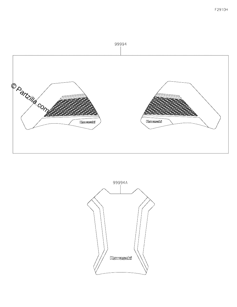 Diagrama de ACCESSORY TANK PAD