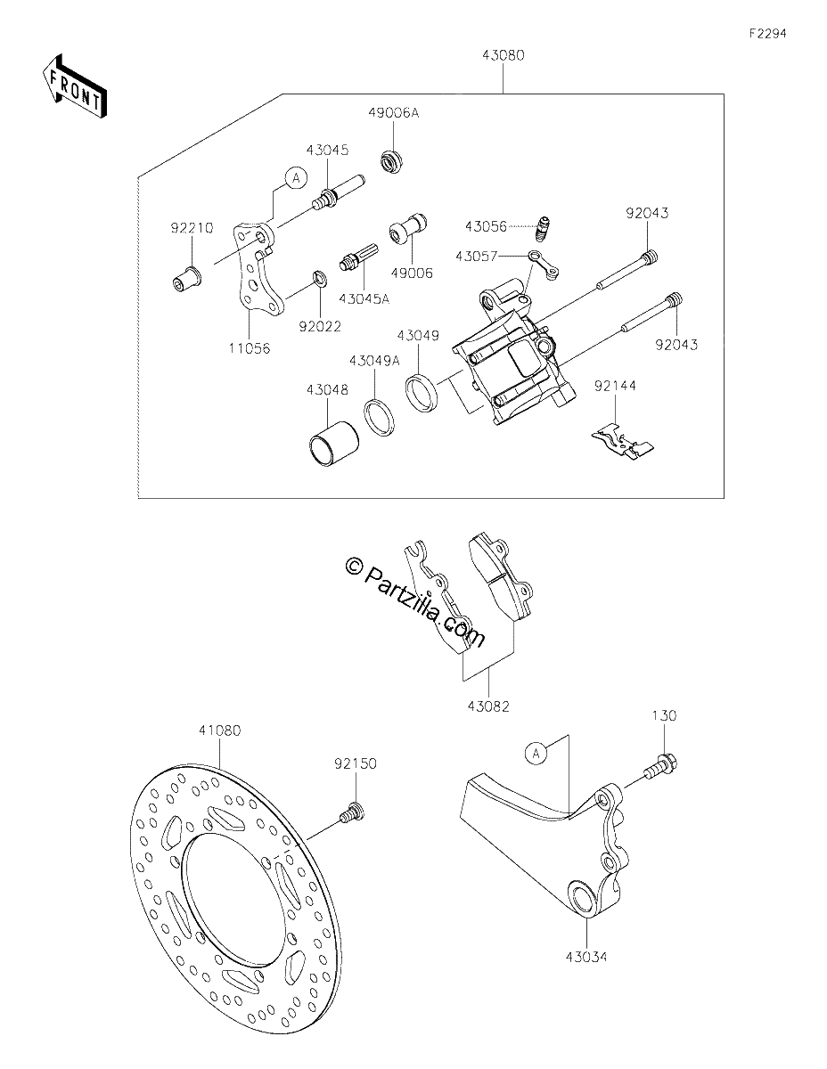 Diagrama de REAR BRAKE