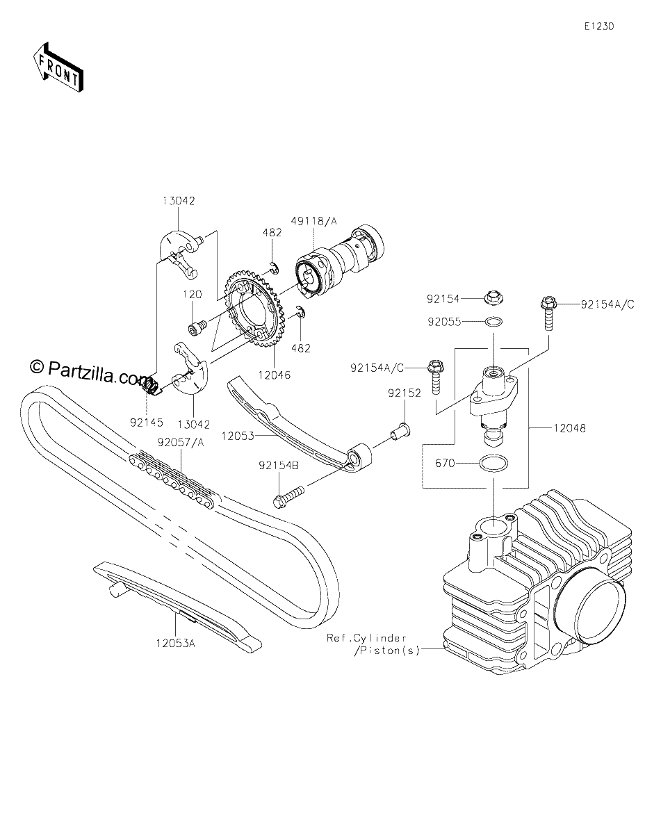 Diagrama de CAMSHAFT S TENSIONER