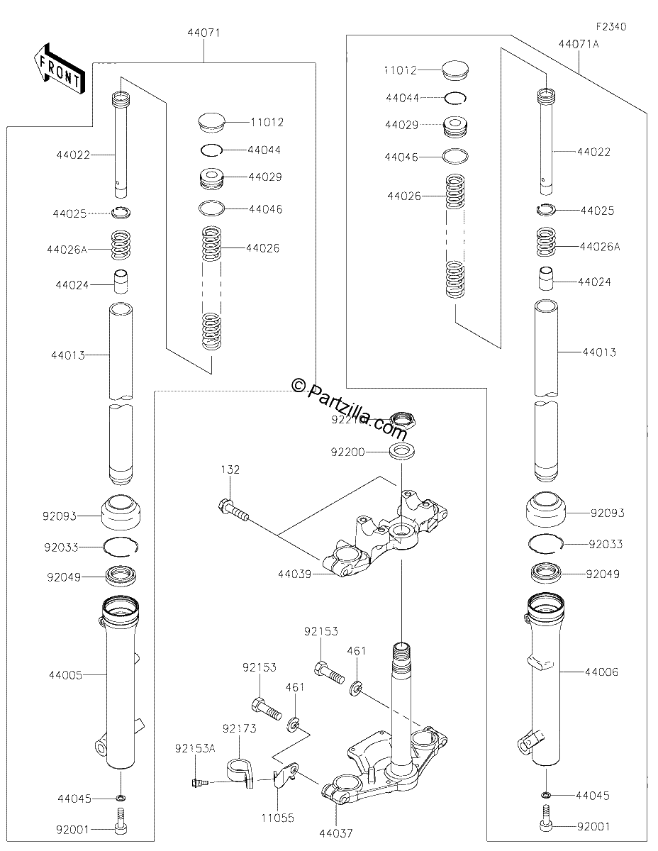 Diagrama de FRONT FORK