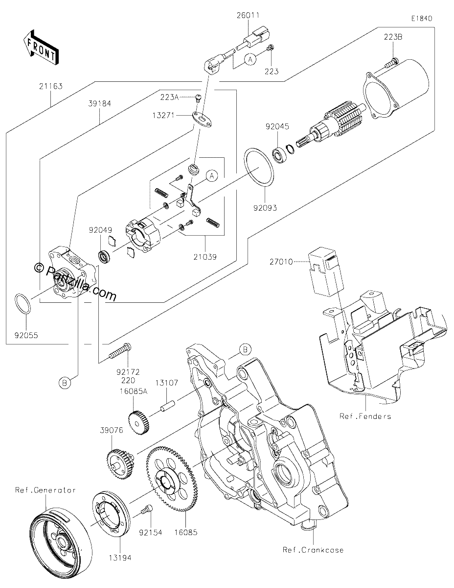Diagrama de STARTER MOTOR