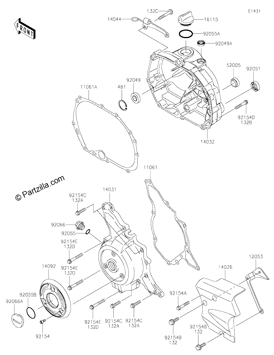 Diagrama de ENGINE COVER S