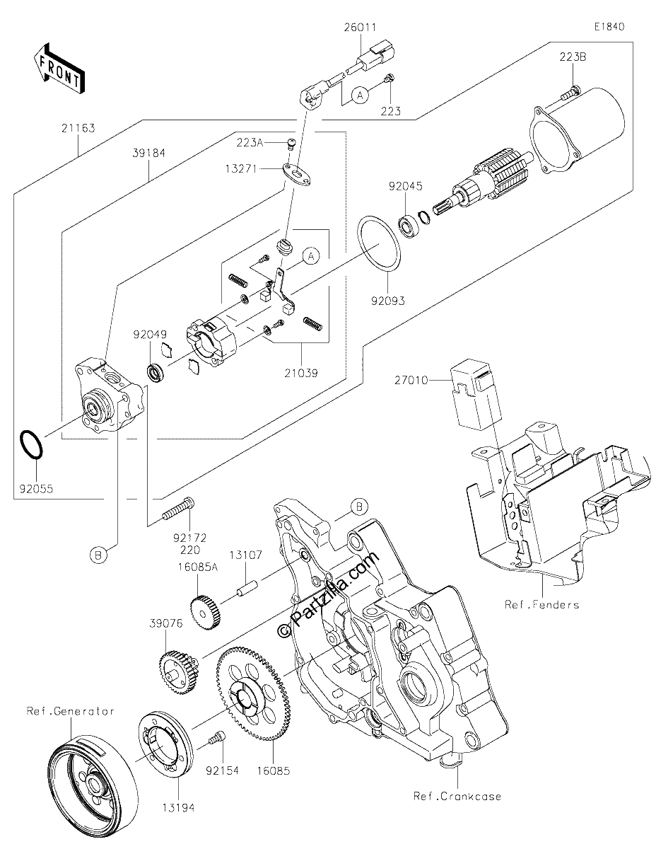 Diagrama de STARTER MOTOR