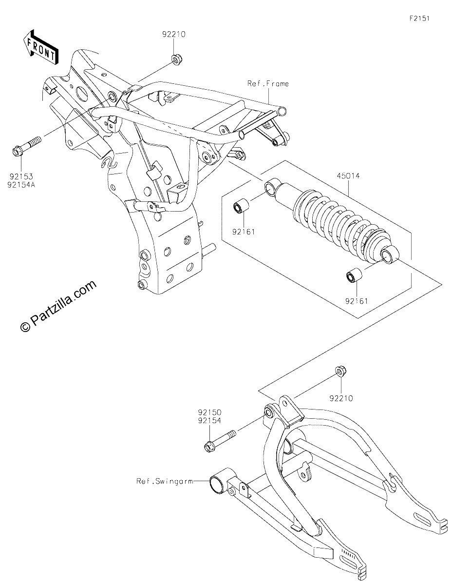 Diagrama de SUSPENSION SHOCK ABSORBER