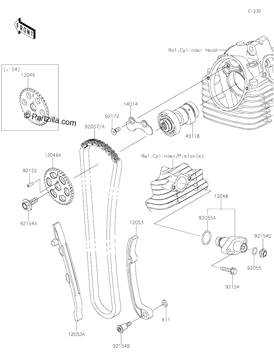 Diagrama de CAMSHAFT S TENSIONER