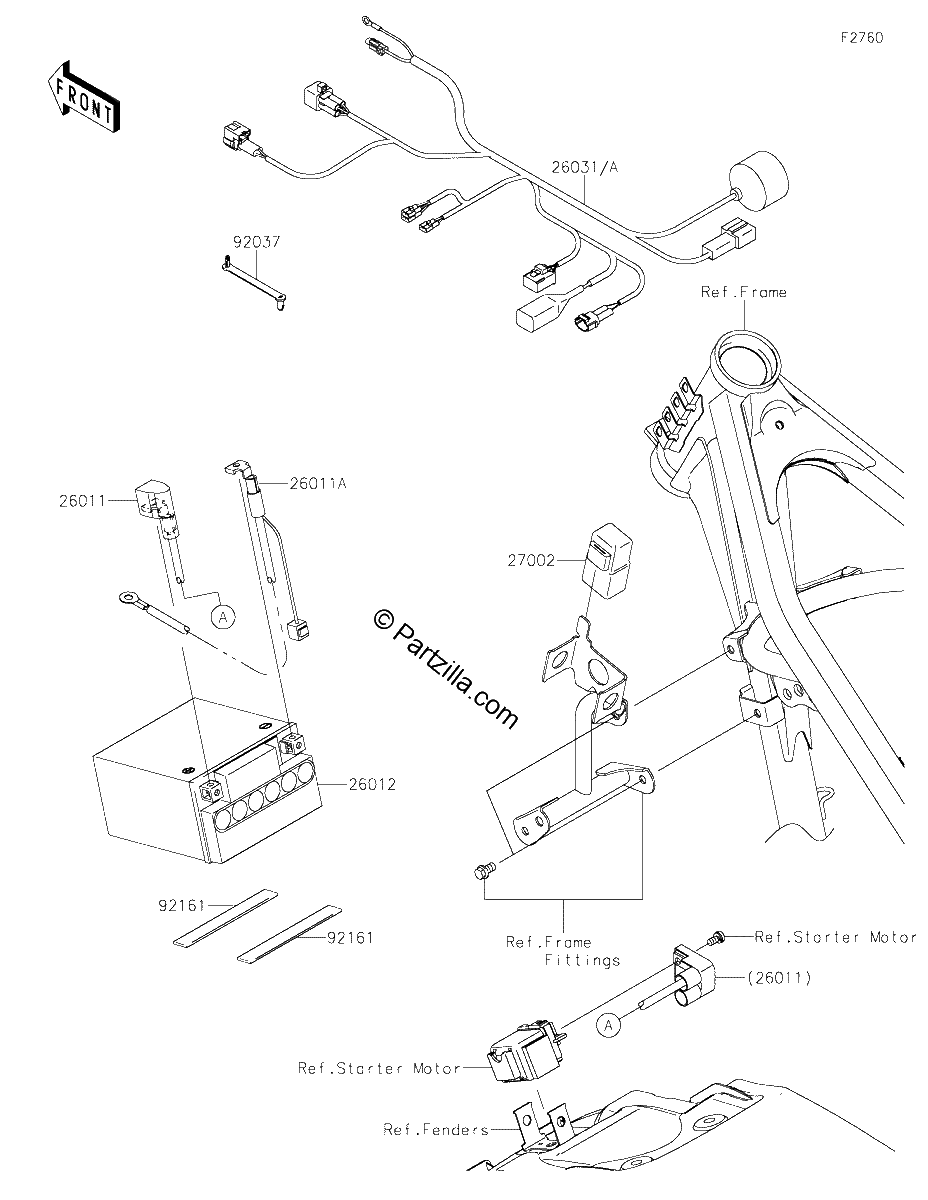 Diagrama de CHASSIS ELECTRICAL EQUIPMENT