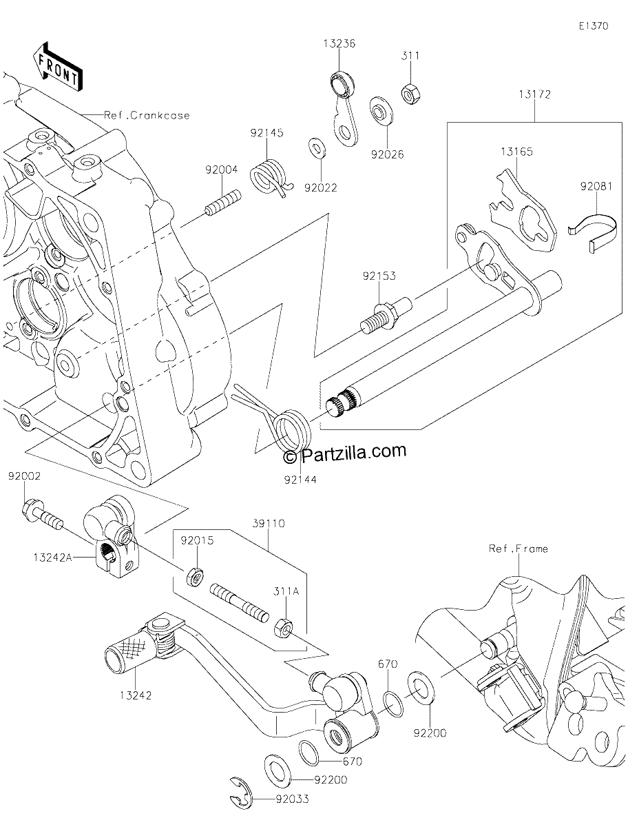 Diagrama de GEAR CHANGE MECHANISM