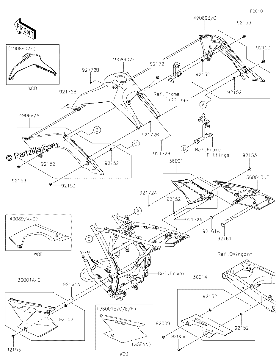 Diagrama de SIDE COVERS CHAIN COVER