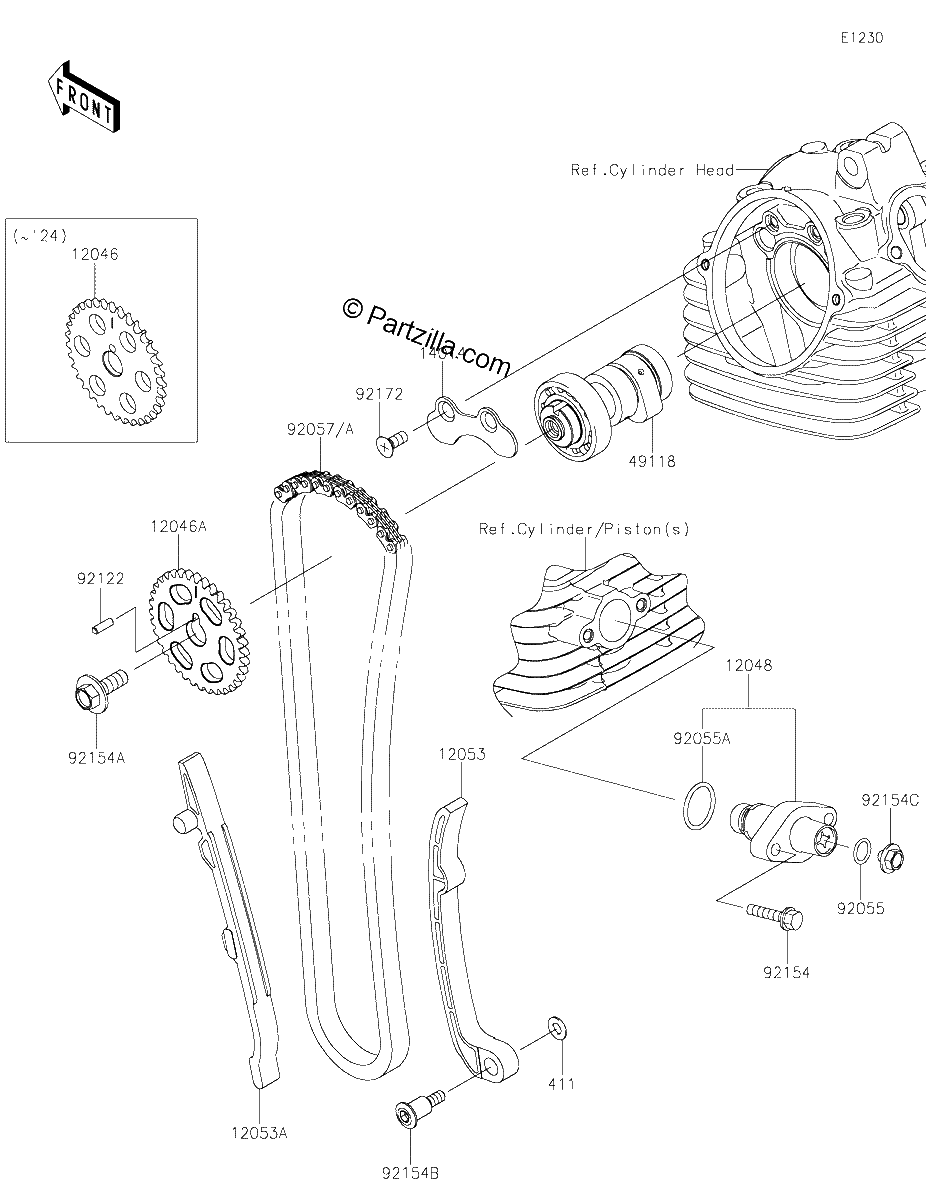 Diagrama de CAMSHAFT S TENSIONER