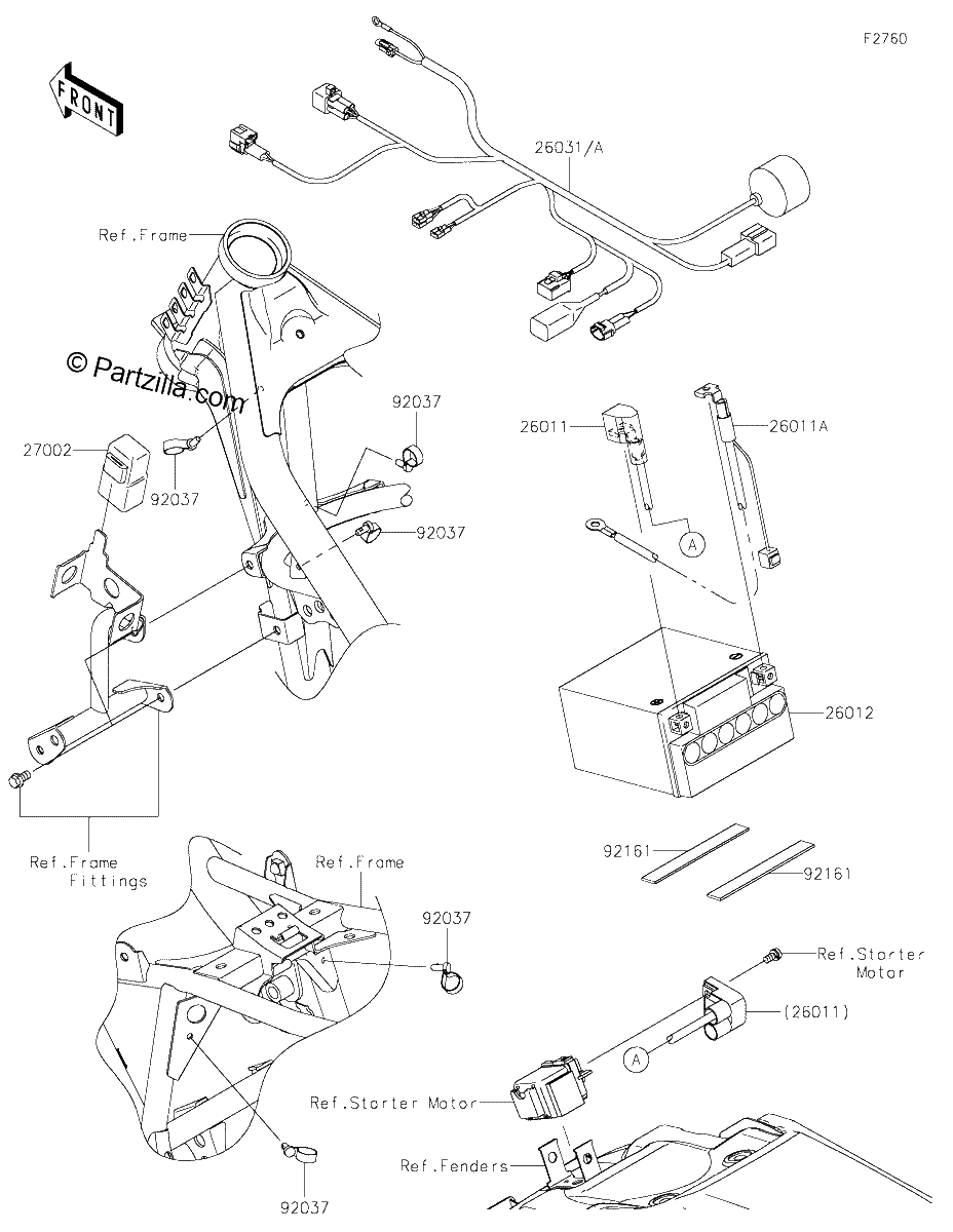 Diagrama de CHASSIS ELECTRICAL EQUIPMENT