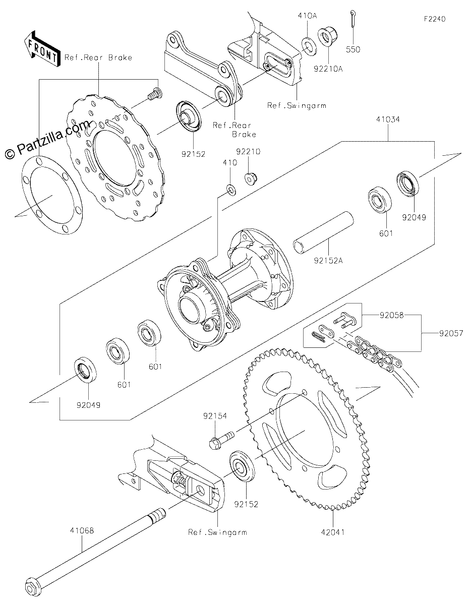 Diagrama de REAR HUB