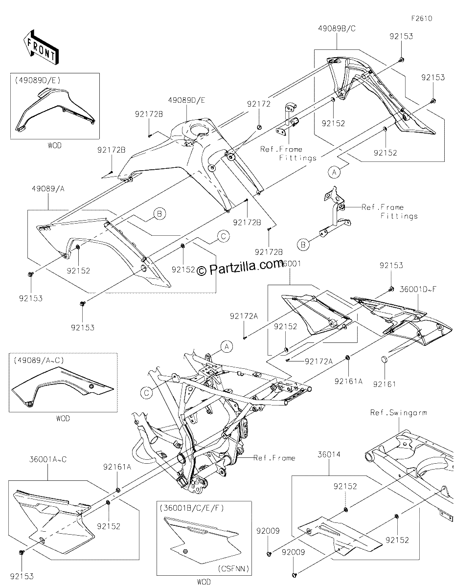 Diagrama de SIDE COVERS CHAIN COVER