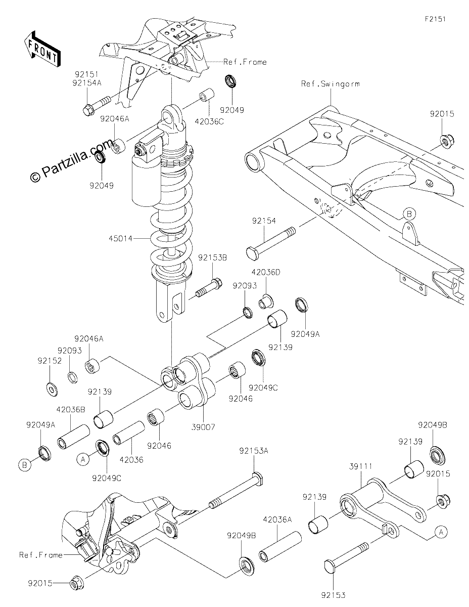 Diagrama de SUSPENSION SHOCK ABSORBER