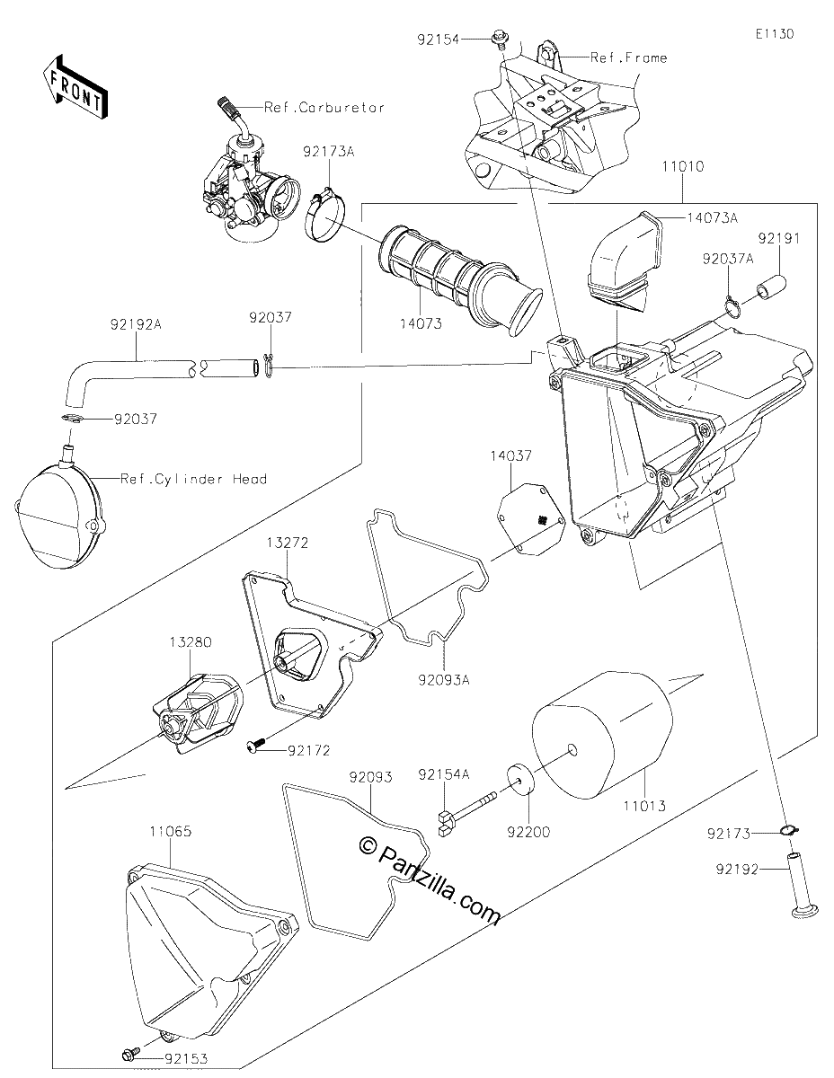 Diagrama de AIR CLEANER