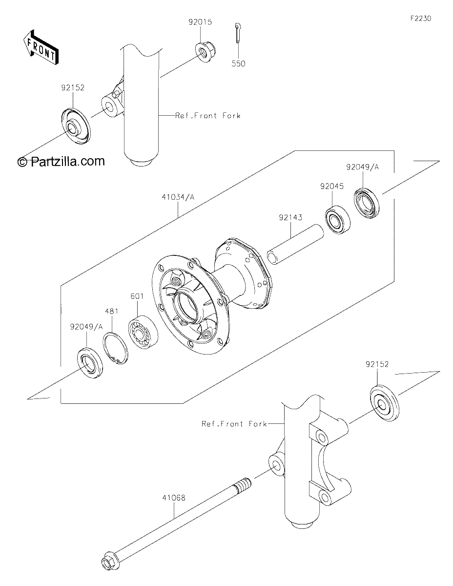 Diagrama de FRONT HUB