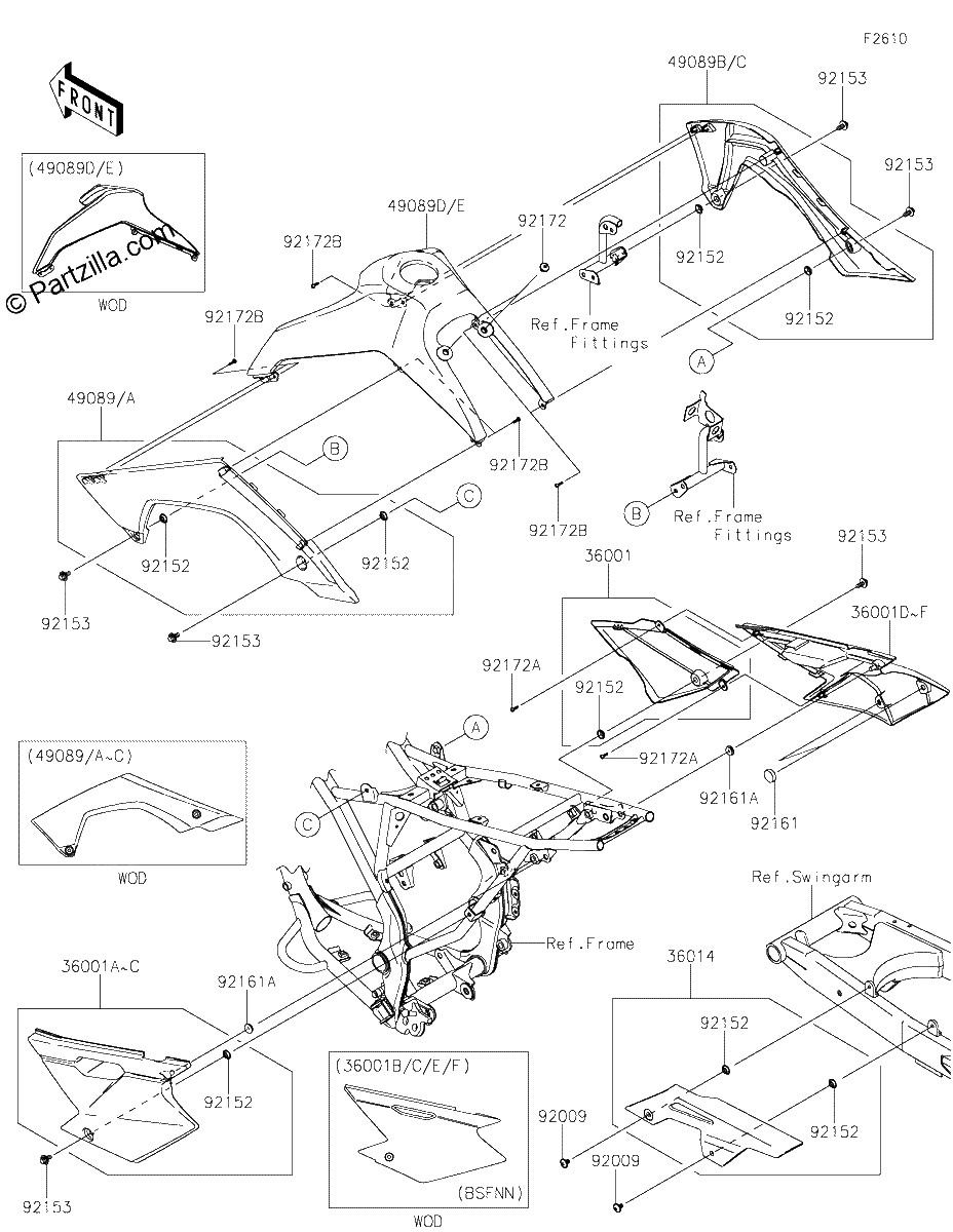 Diagrama de SIDE COVERS CHAIN COVER