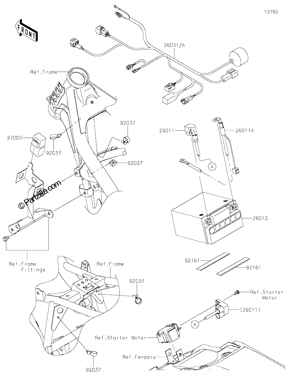 Diagrama de CHASSIS ELECTRICAL EQUIPMENT