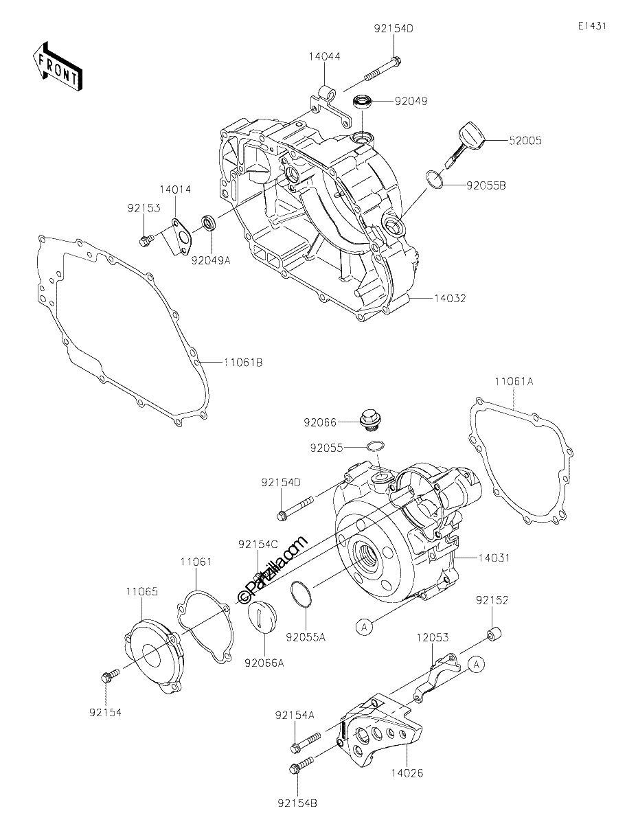 Diagrama de ENGINE COVER S