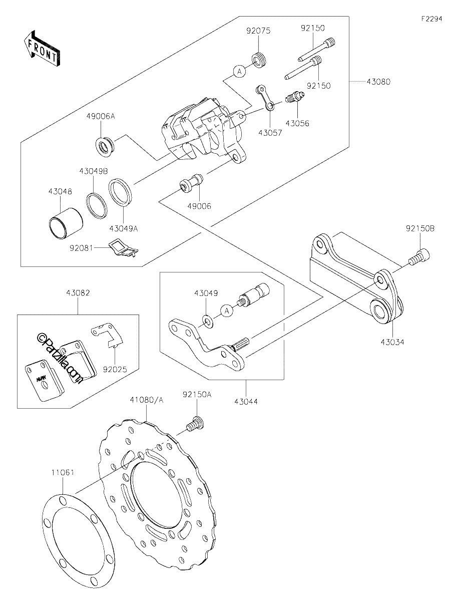 Diagrama de REAR BRAKE