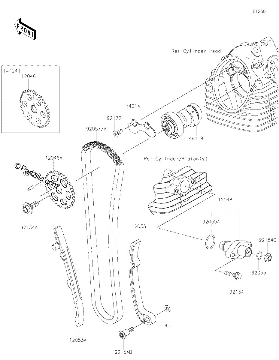 Diagrama de CAMSHAFT S TENSIONER
