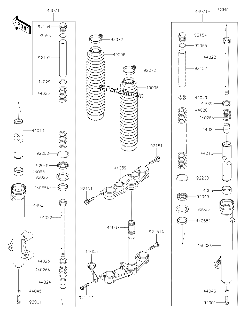 Diagrama de FRONT FORK