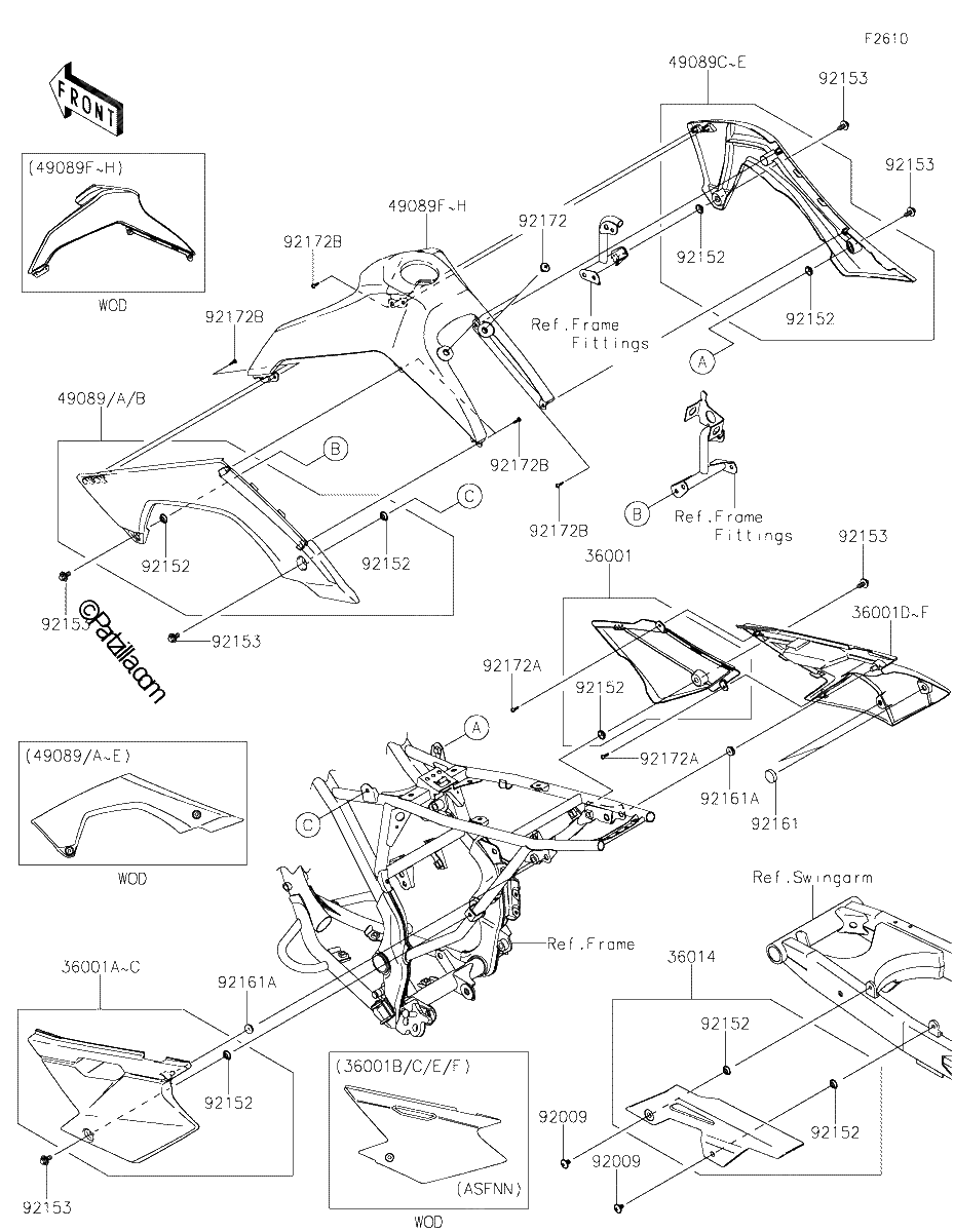 Diagrama de SIDE COVERS CHAIN COVER
