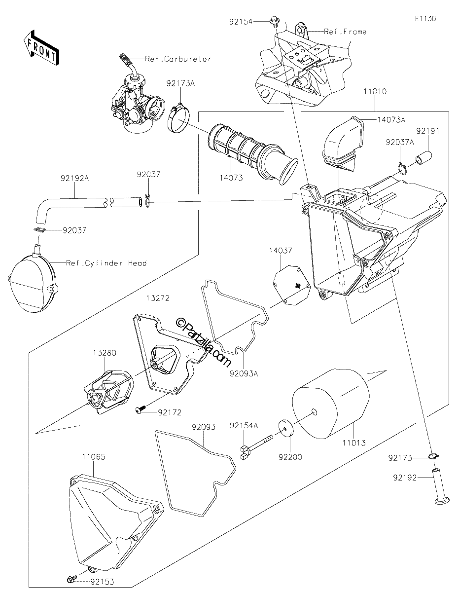 Diagrama de AIR CLEANER