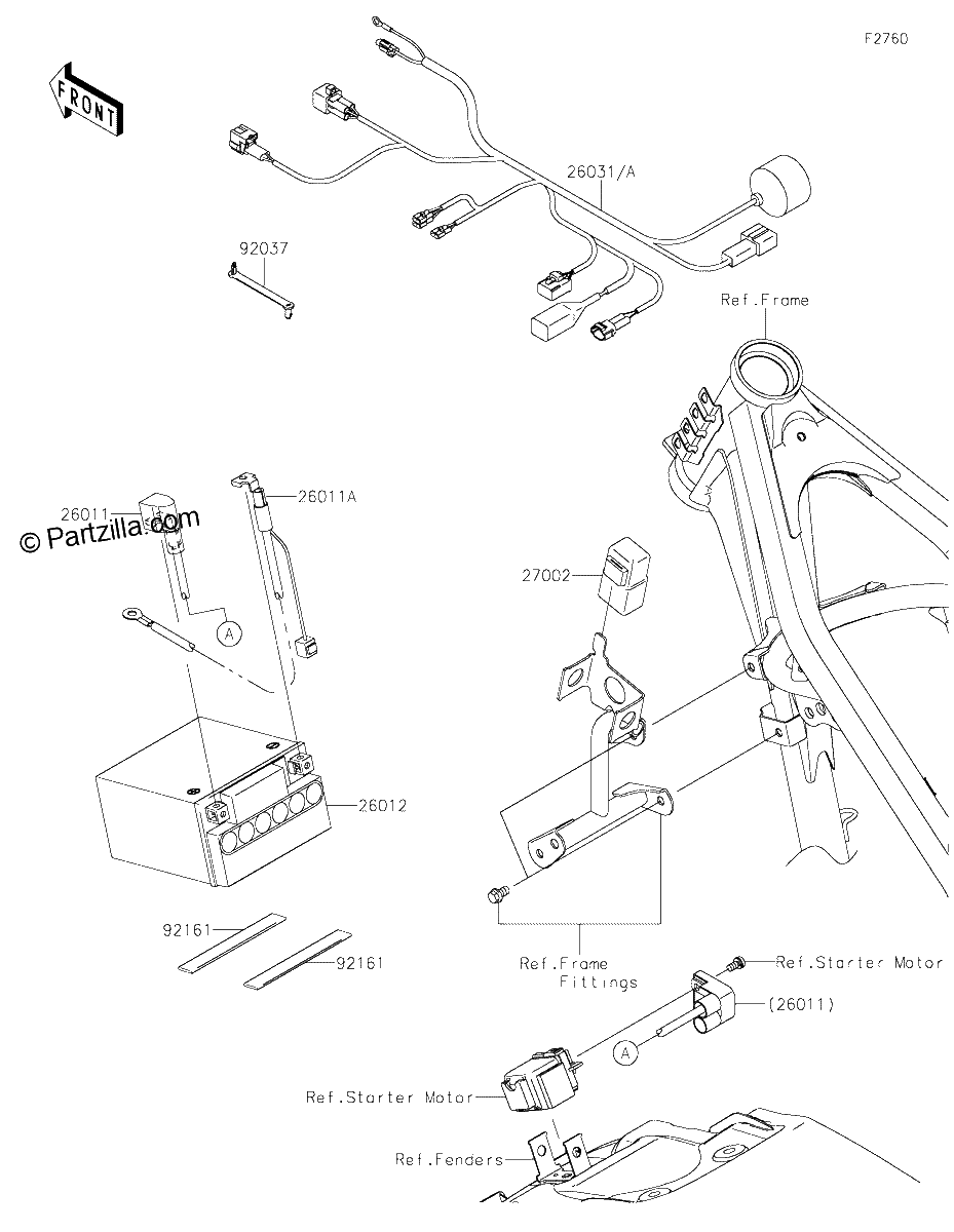 Diagrama de CHASSIS ELECTRICAL EQUIPMENT