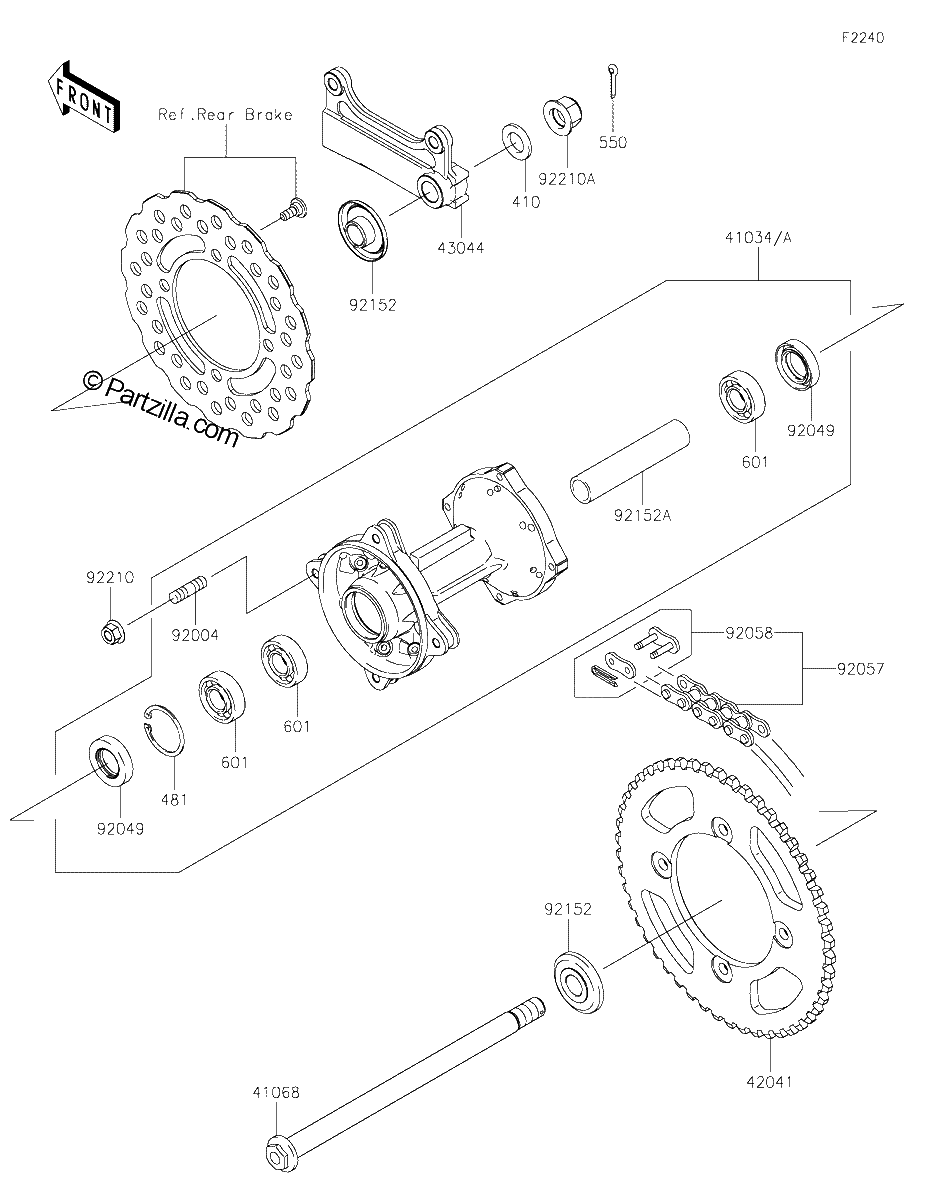 Diagrama de REAR HUB