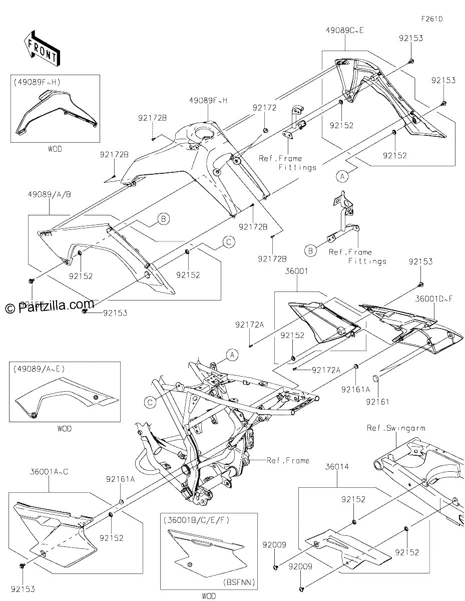 Diagrama de SIDE COVERS CHAIN COVER