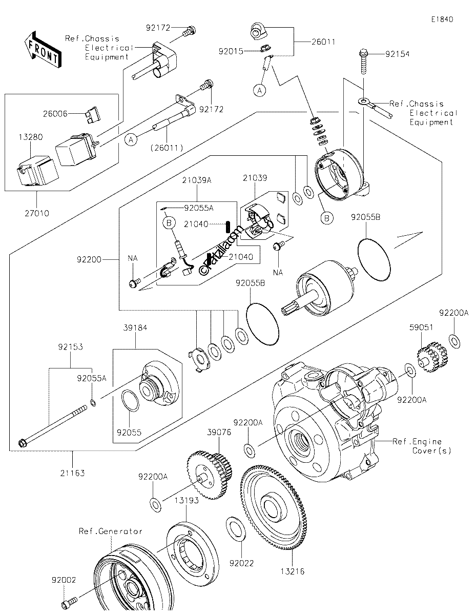 Diagrama de STARTER MOTOR