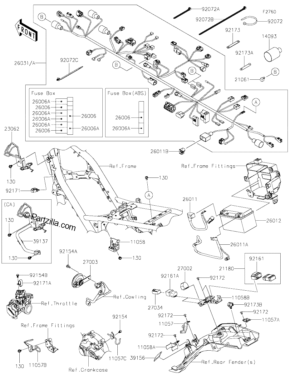 Diagrama de CHASSIS ELECTRICAL EQUIPMENT