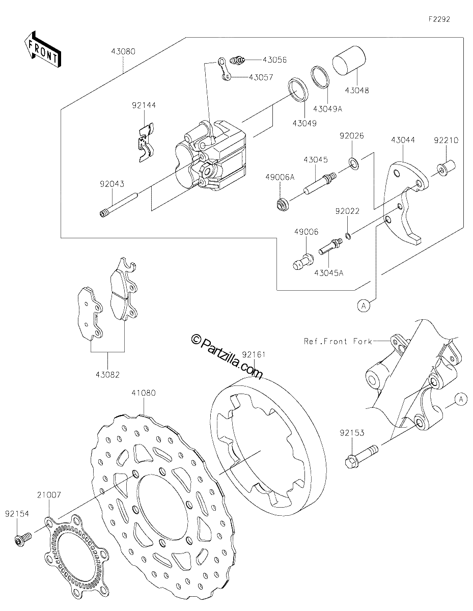 Diagrama de FRONT BRAKE