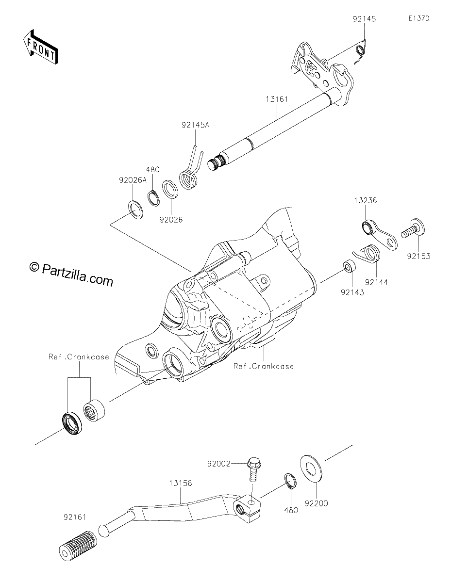 Diagrama de GEAR CHANGE MECHANISM
