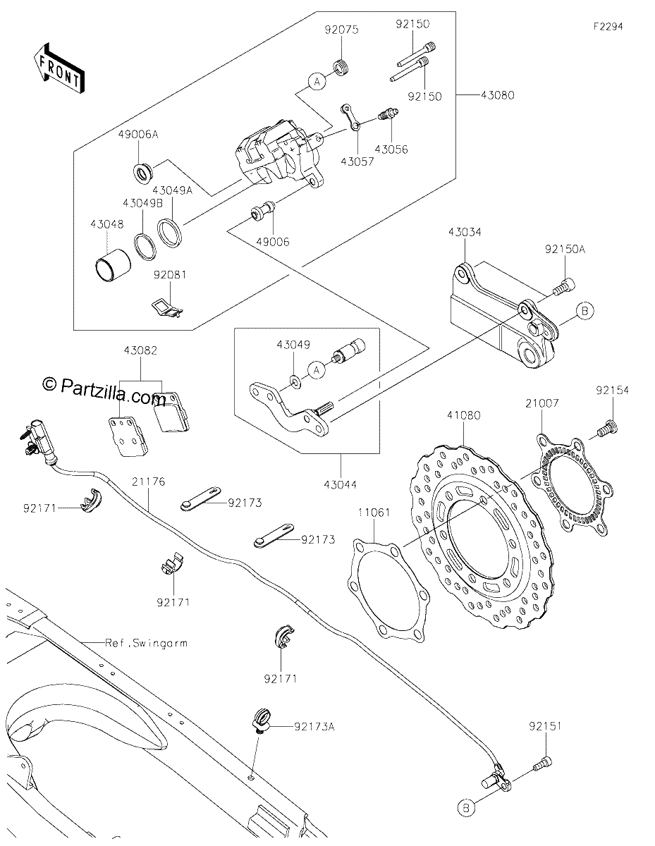 Diagrama de REAR BRAKE