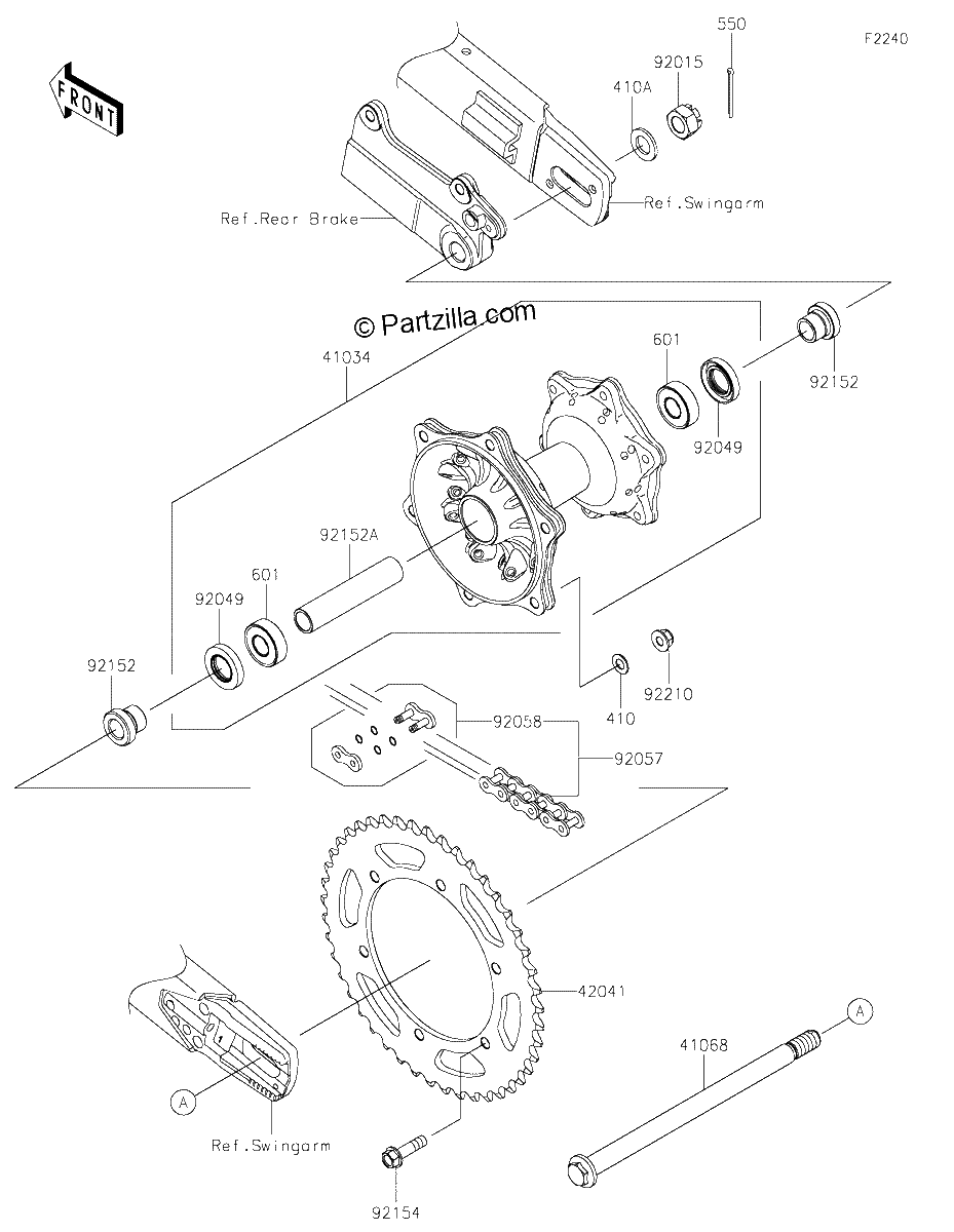 Diagrama de REAR HUB