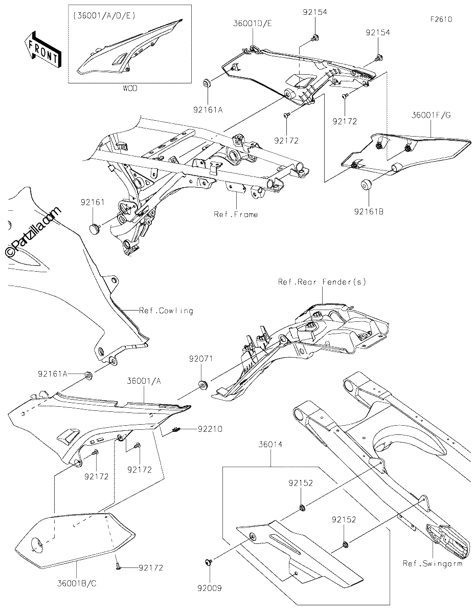 Diagrama de SIDE COVERS CHAIN COVER