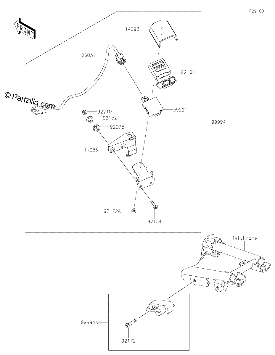 Diagrama de ACCESSORY HELMET LOCK AND USB