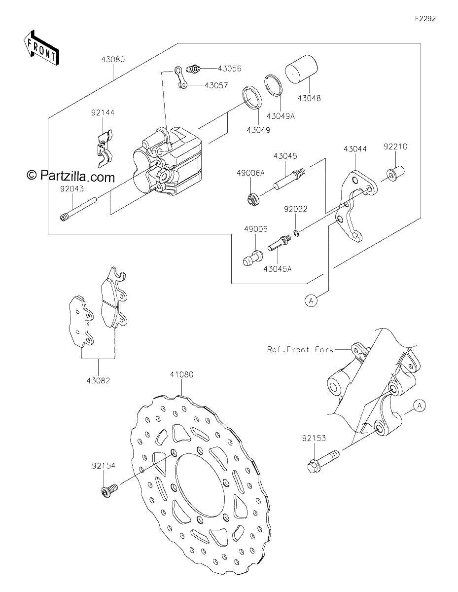 Diagrama de FRONT BRAKE