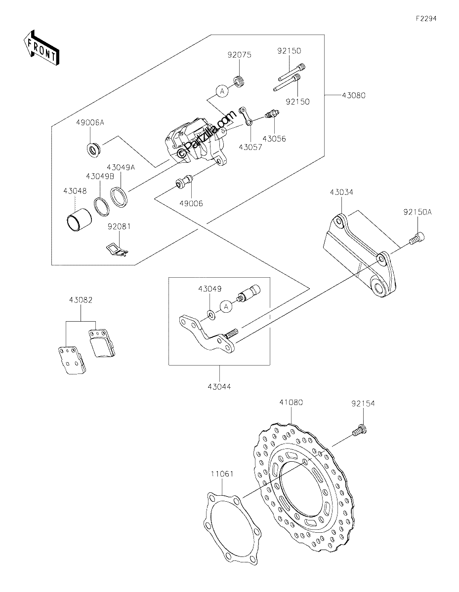 Diagrama de REAR BRAKE