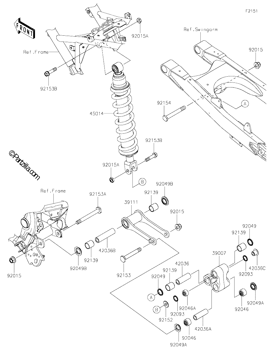 Diagrama de SUSPENSION SHOCK ABSORBER