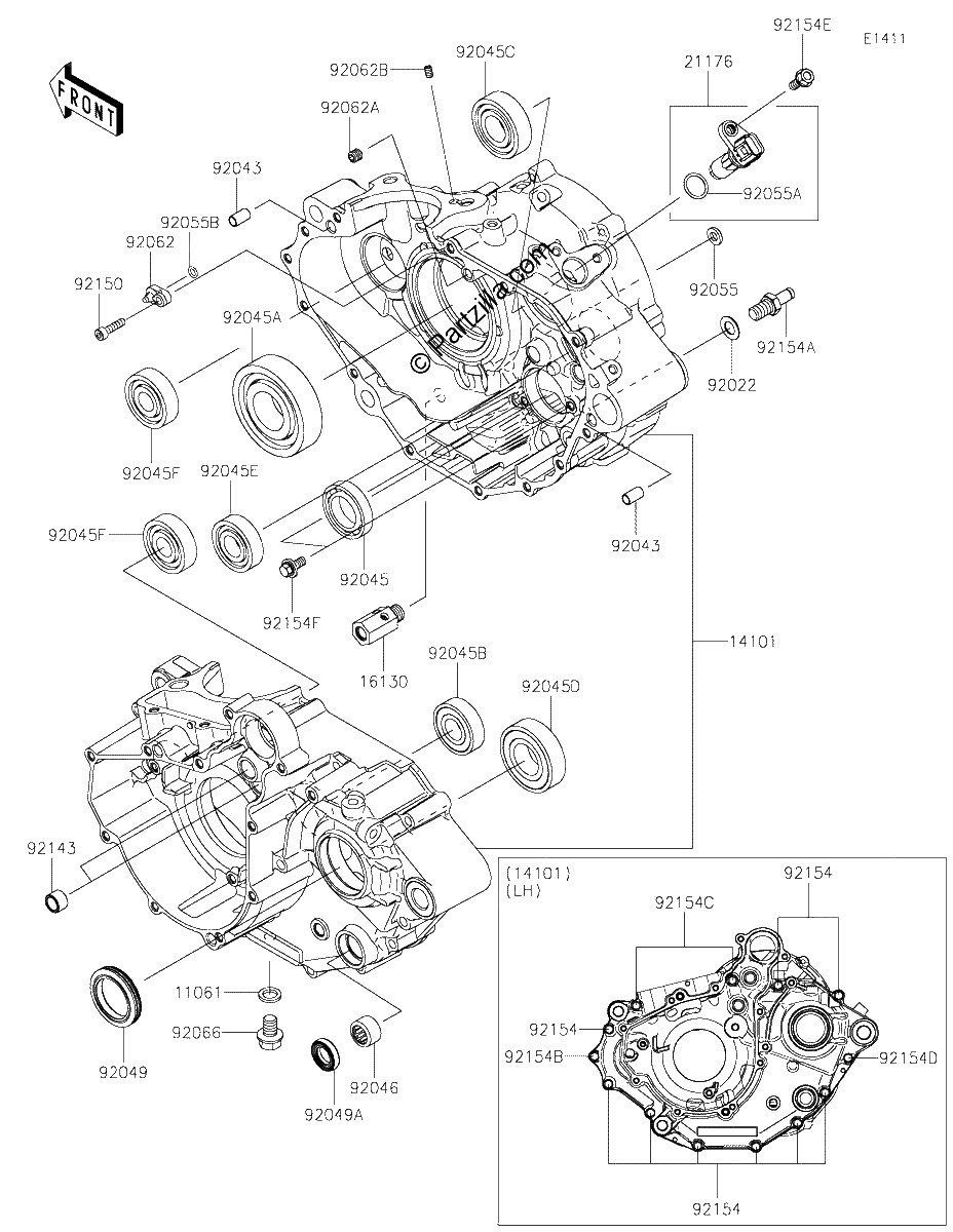 Diagrama de CRANKCASE