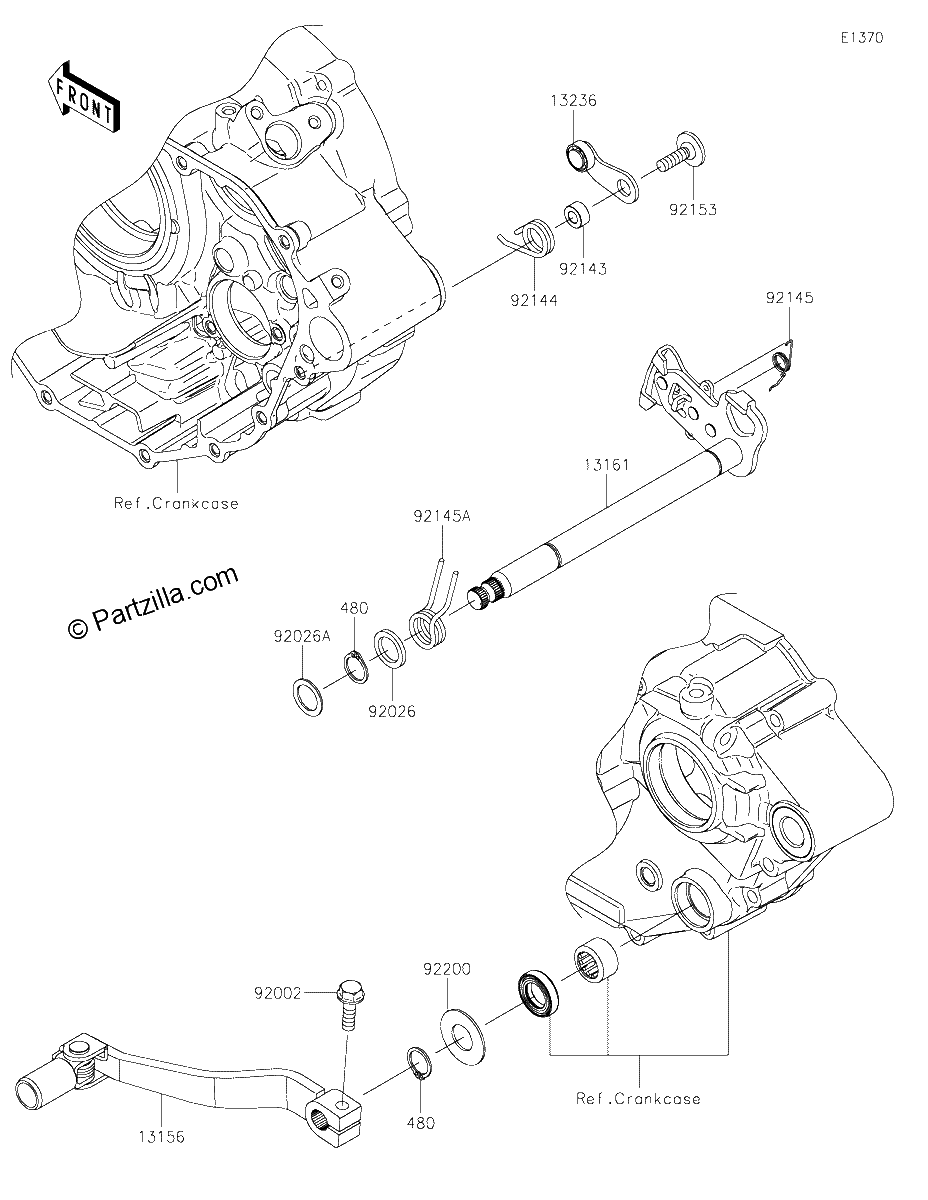 Diagrama de GEAR CHANGE MECHANISM
