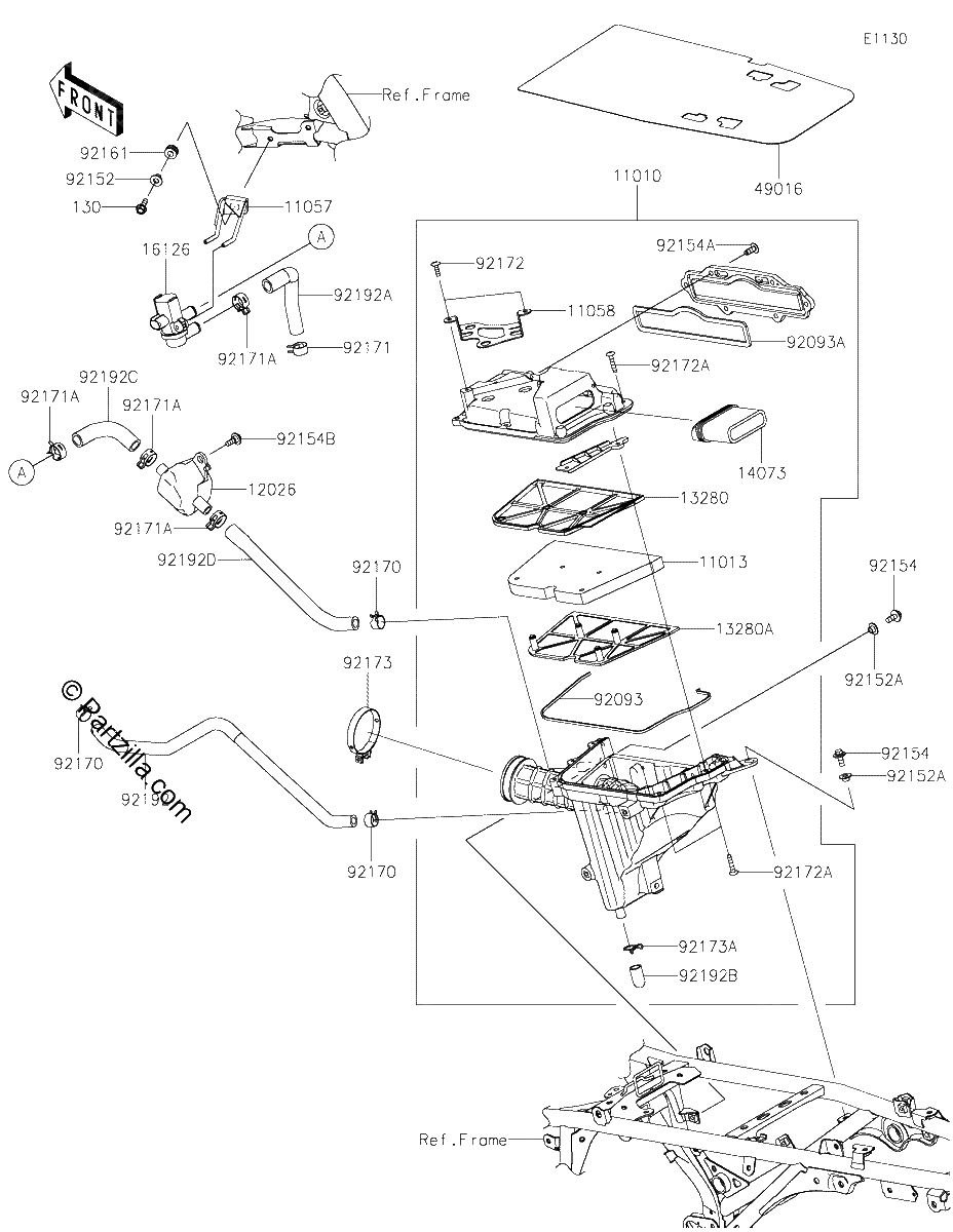 Diagrama de AIR CLEANER