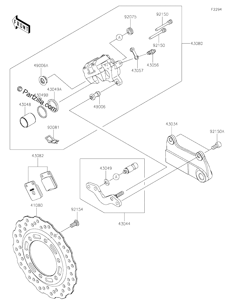 Diagrama de REAR BRAKE