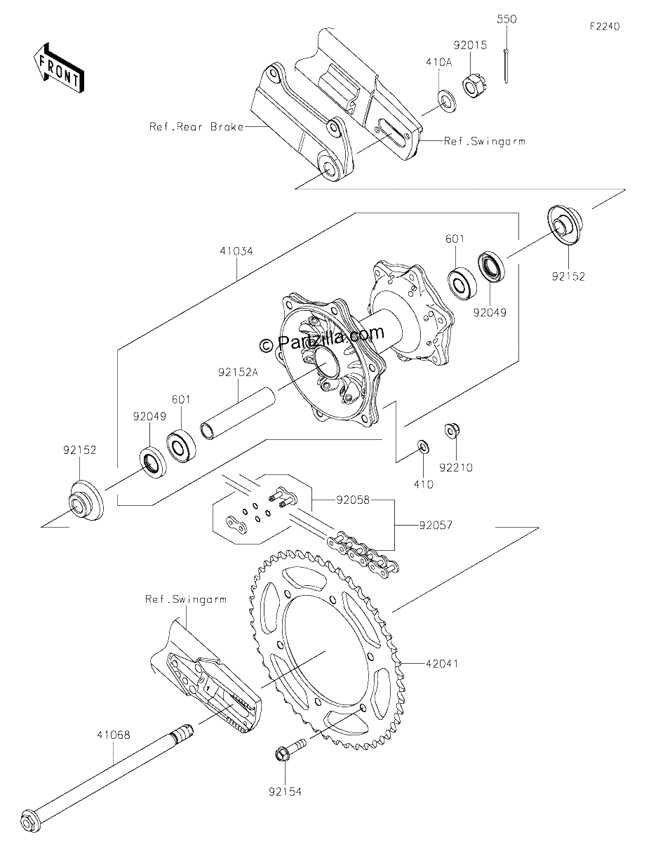 Diagrama de REAR HUB