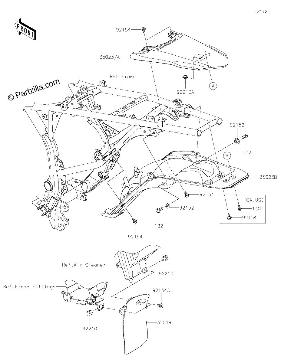 Diagrama de REAR FENDER S