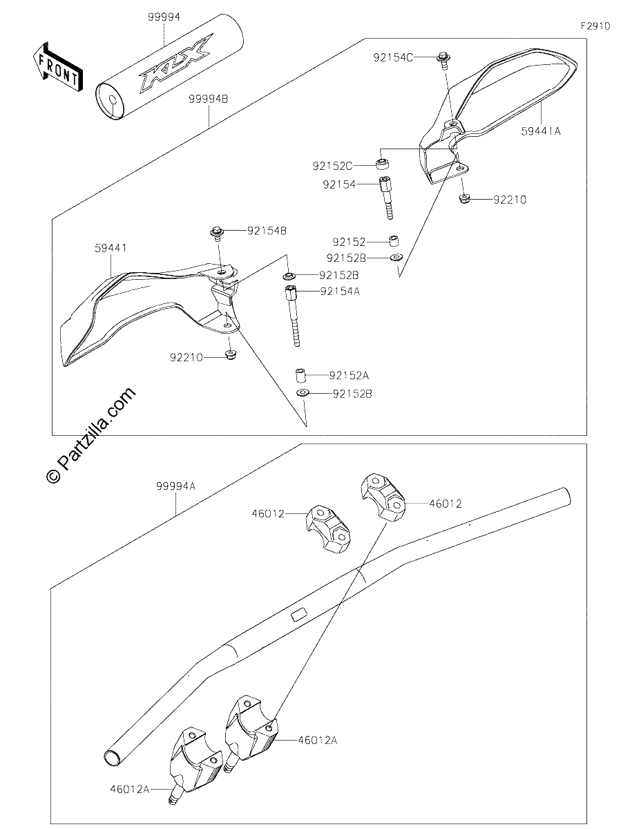 Diagrama de ACCESSORY HANDLE