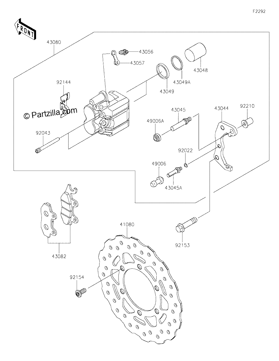 Diagrama de FRONT BRAKE