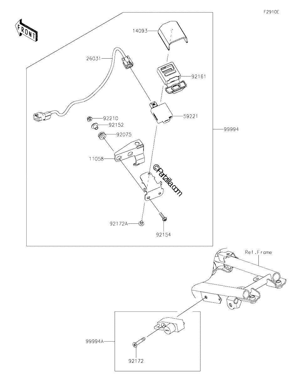 Diagrama de ACCESSORY HELMET LOCK AND USB